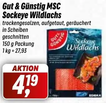 Simmel Gut & Günstig MSC Sockeye Wildlachs 150 g Packung Angebot