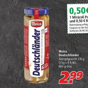 Marktkauf Meica Deutschländer Angebot