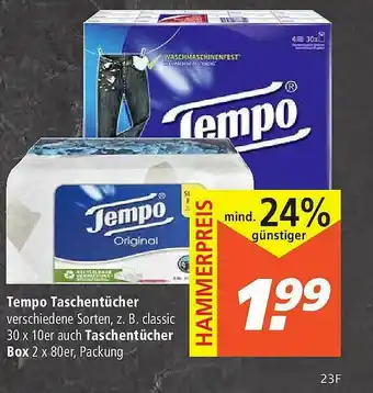 Marktkauf Tempo Taschentücher Oder Taschentücher Box Angebot