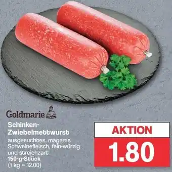 Famila Nord West Goldmarie Schinken Zwiebelmettwurst 150 g Stück Angebot