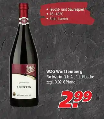 Marktkauf Wzg Württemberg Rotwein Angebot