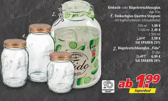 Marktkauf Einkoch- Oder Bügelverschlussglas Angebot