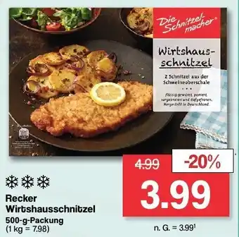 Famila Nord West Recker Wirtshausschnitzel 500-g-Packung Angebot