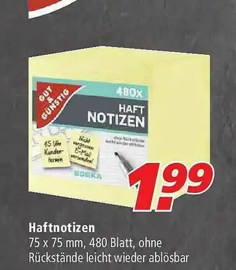 Marktkauf Haftnotizen Angebot