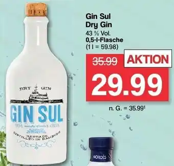 Famila Nord West Gin Sul Dry Gin 0,5 L Flasche Angebot