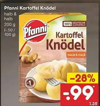 Netto Marken-Discount Pfanni Kartoffel Knödel Angebot