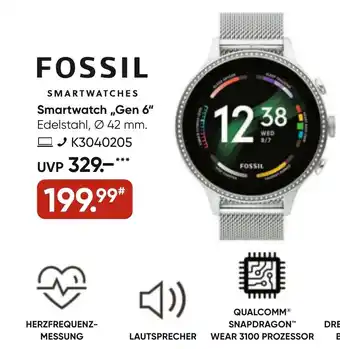 Galeria FOSSIL Smartwatch ,,Gen 6" Angebot