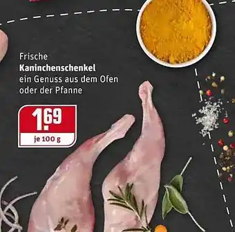 REWE Kaufpark Frische Kaninchenschenkel 100g Angebot