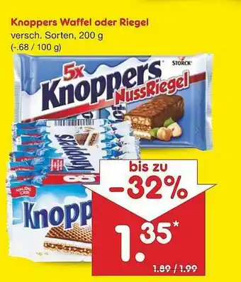 Netto Marken-Discount Knoppers Waffel Oder Riegel Angebot