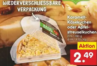 Netto Marken-Discount Karamell-käsekuchen Oder Apfelstreuselkuchen Angebot