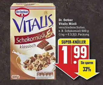 Scheck-in-Center Dr. Oetker Vitalis Müsli Angebot