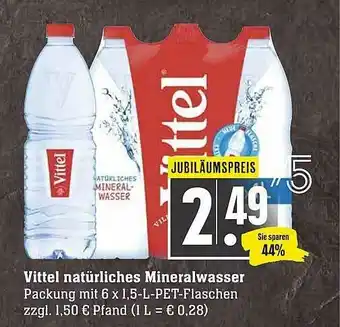 Scheck-in-Center Vittel Natürliches Mineralwasser Angebot