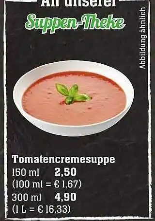 Scheck-in-Center Tomatencremesuppe Angebot