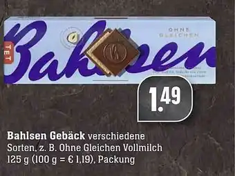 Scheck-in-Center Bahlsen Gebäck Angebot