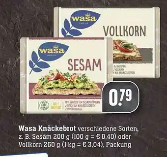 Scheck-in-Center Wasa Knäckebrot Angebot