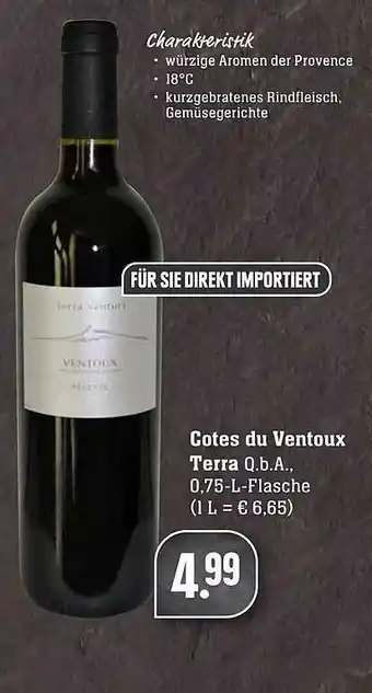 Scheck-in-Center Cotes Du Ventoux Terra Q.b.a Angebot