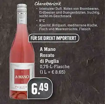 Scheck-in-Center A Mano Rosato Di Puglia Angebot