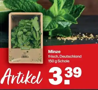 Handelshof Minze frisch, Deutschland 150 g Schale Angebot