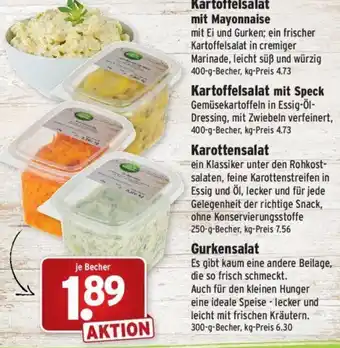 Wasgau Kartoffelsalat mit Mayonnaise 400 g Becher Angebot