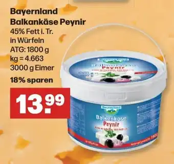 Handelshof Bayernland Balkankäse Peynir 3kg Angebot