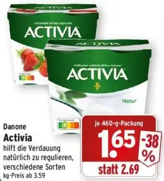 Wasgau Danone Activia 460-g-Packung Angebot