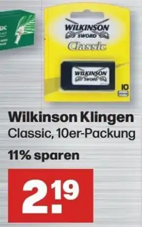 Handelshof Wilkinson Klingen Classic, 10er-Packung Angebot