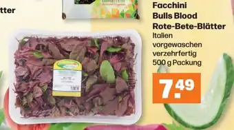 Handelshof Facchini Bulls Blood Rote-Bete-Blätter 500g Angebot