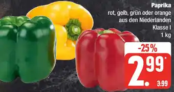 Edeka Paprika 1 kg Angebot