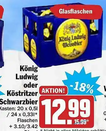 AEZ König Ludwig Oder Köstritzer Schwarzbier Angebot