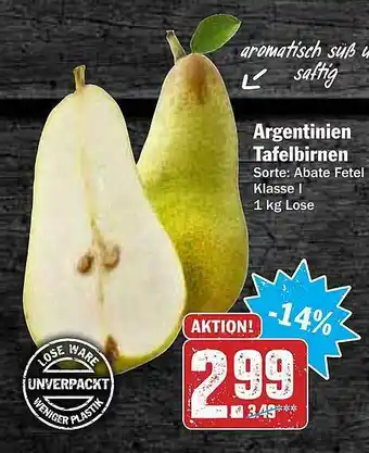 AEZ Argentinien Tafelbirnen Angebot