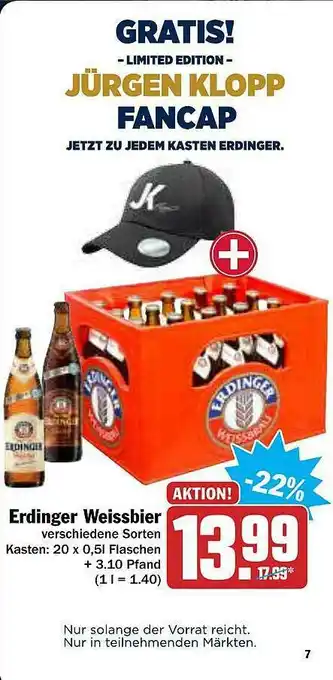 AEZ Erdinger Weissbier Angebot