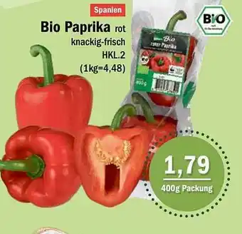 Aktiv Irma Bio Paprika Angebot