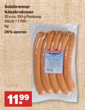 Handelshof Salzbrenner Käsekrakauer 10 x ca. 150 g Angebot