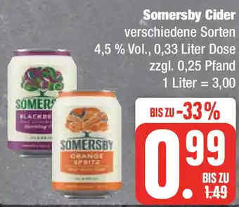 Edeka Somersby Cider 0,33 Liter Dose Angebot