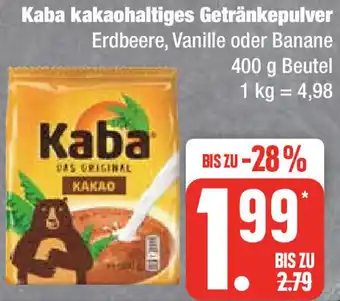 Edeka Kaba kakaohaltiges Getränkepulver 400 g Beutel Angebot