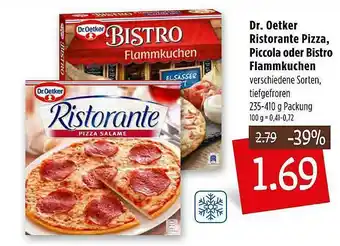 Kupsch Dr Oetker Ristorante Pizza, Piccola Oder Bistro Flammkuchen Angebot