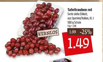 Kupsch Tafeltrauben Rot Angebot