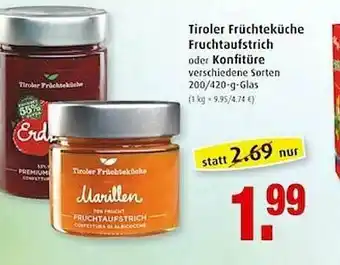 Markant Tiroler Früchteküche Fruchtaufstrich Oder Konfitüre Angebot