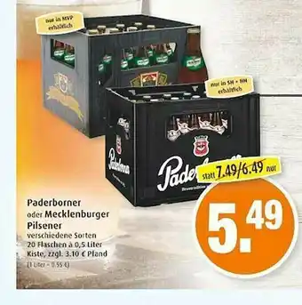 Markant Paderborner Oder Mecklenburger Pilsener Angebot