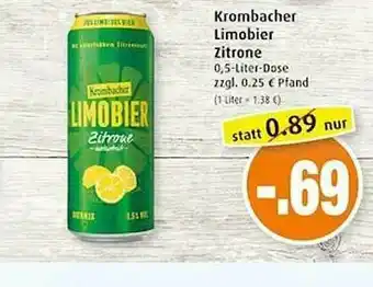 Markant Krombacher Limobier Zitrone Angebot