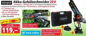 Norma Scheppach Akku-Gehölzschneider 20 V Angebot