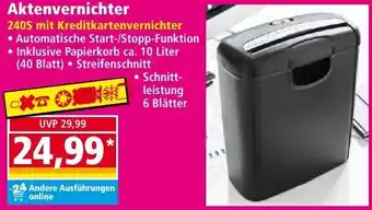 Norma Aktenvernichter Angebot