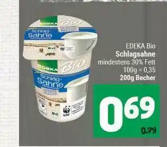 Marktkauf Edeka Bio Schlagsahne Angebot