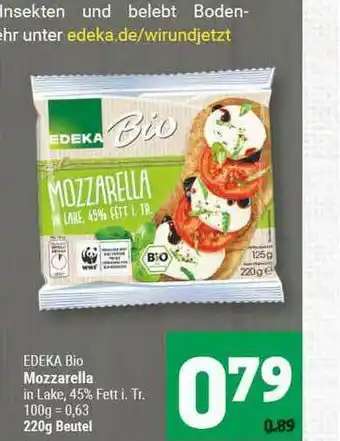 Marktkauf Edeka Bio Mozzarella Angebot