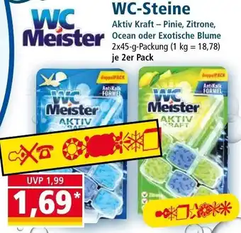 Norma WC Meister WC-Steine 2x45 g Packung Angebot