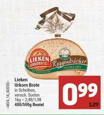 Marktkauf Lieken Urkorn Brote Angebot