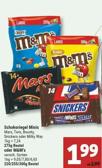 Marktkauf Schokoriegel Minis Oder M&m's Angebot