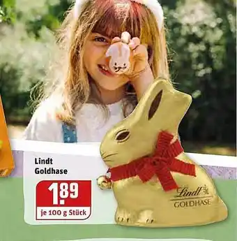 REWE Kaufpark Lindt Goldhase 100g Angebot