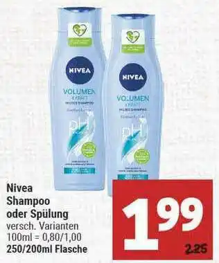 Marktkauf Nivea Shampoo Oder Spülung Angebot