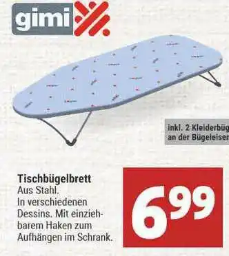 Marktkauf Tischbügelbrett Gimi Angebot